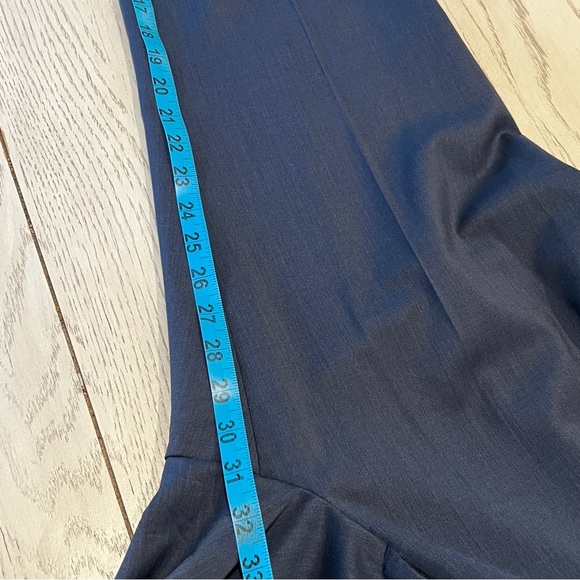 Theory Men’s Navy Virgin Wool Cashmere Dress Pants 34x31” Straight Leg - Picture 12 of 15